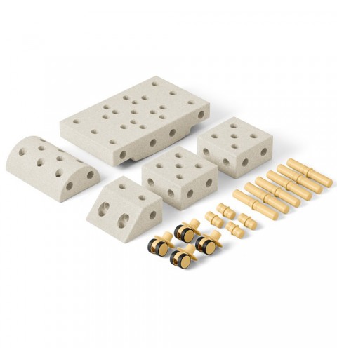 MODU Explorer Set – Kreatywne klocki rozwijające motorykę dużą | Honey Yellow